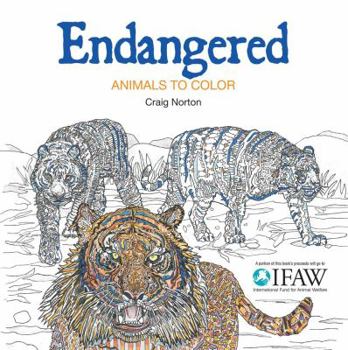 Paperback Endangered: Animals to Color Book