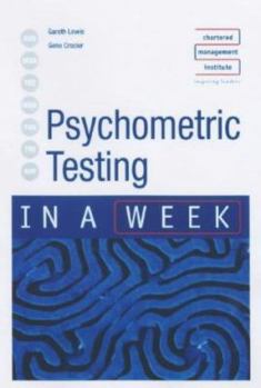 Paperback Psychometric Testing in a Week Book