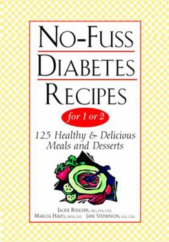 Paperback No-Fuss Diabetes Recipes for 1 or 2 Book