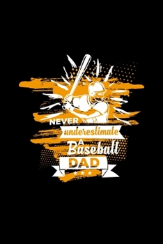 Paperback Baseball dad: 6x9 baseball - lined - ruled paper - notebook - notes Book