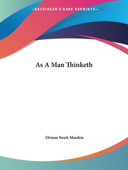 Paperback As A Man Thinketh Book
