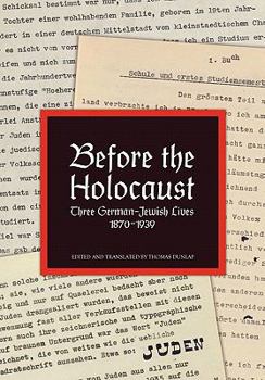 Paperback Before the Holocaust [Multiple Languages] Book