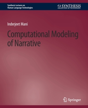 Paperback Computational Modeling of Narrative Book