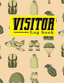 Paperback Visitor Log Book: Visitor Log, Visitors Book, Visitor Registration Book, Visitors Registration Book, For Signing In and Out, 8.5 x 18, C Book
