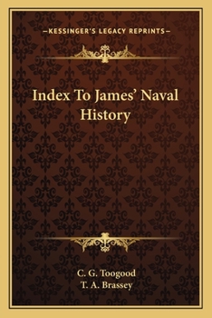 Paperback Index To James' Naval History Book