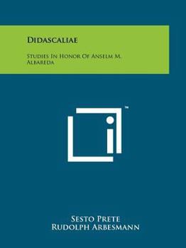 Paperback Didascaliae: Studies In Honor Of Anselm M. Albareda Book