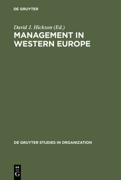Management in Western Europe: Society, Culture and Organization in Twelve Nations