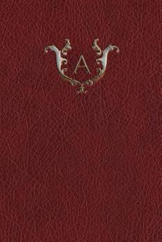 Paperback Monogram "A" Notebook Book