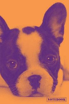 Paperback Notebook: French Bulldog Family Pet Puppy Dog Notepad (Orange) Book