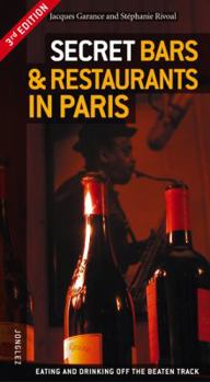 Paperback Secret Bars and Restaurants in Paris Book