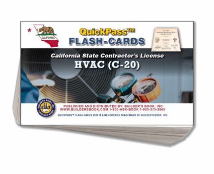 Cards C-20 HVAC Contractor's License Exam QuickPass Flash Cards Book