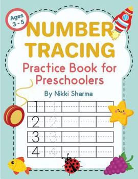 Paperback Number Tracing Practice Book for Preschoolers: Learn to Write and Trace Numbers from 1-20 for Kids 3-5 Book