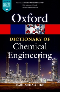 Paperback A Dictionary of Chemical Engineering Book