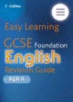 Paperback GCSE English Revision Guide for AQA A (Easy Learning) Book