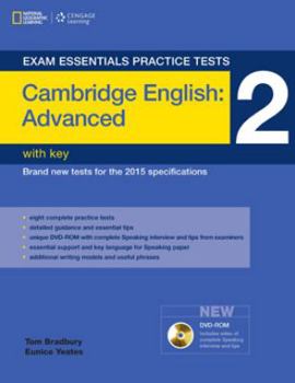 Paperback Exam Essentials Practice Tests: Cambridge English Advanced 2 with Key and DVD-ROM Book
