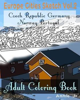 Paperback Europe Cities Sketch Vol.2: Adult Coloring Book