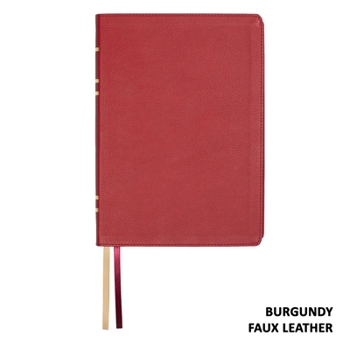 Hardcover Lsb Giant Print Reference Edition, Paste-Down Burgundy Faux Leather Indexed Book