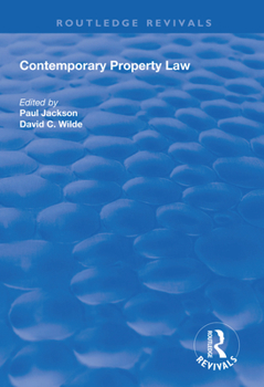 Hardcover Contemporary Property Law Book