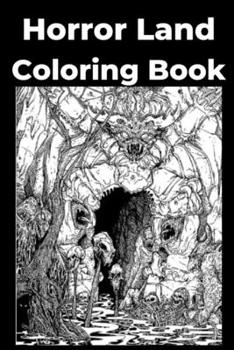Paperback Horror Land Coloring Book