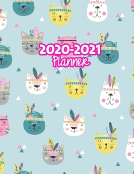 2020-2021 Planner: Two Year Calendar Organizer and Goal Journal | January 2020 - December 2021 Daily, Weekly and Monthly Planner Book with Back Sticker Expression Wall for 2 Years | Design Code 949892