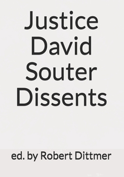 Paperback Justice David Souter Dissents Book