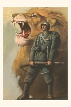 Paperback Vintage Journal Soldier and Roaring Lion Book
