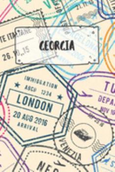 Georgia: Dotted Travel Diary Notebook or Journey Dotted Grid Journal - Holiday Trip Pocketbook for Men and Women with Dots