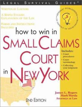 Paperback How to Win in Small Claims Court in New York, 2e Book