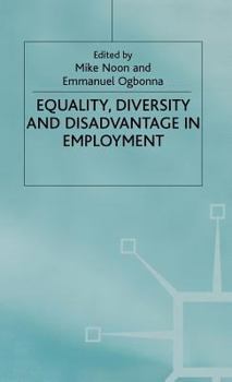 Hardcover Equality. Diversity and Disadvantage in Employment Book