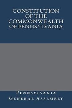 Paperback Constitution of the Commonwealth of Pennsylvania Book