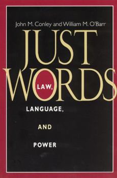 Paperback Just Words: Law, Language, and Power Book