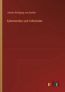 Paperback Ephemerides und Volkslieder [German] Book