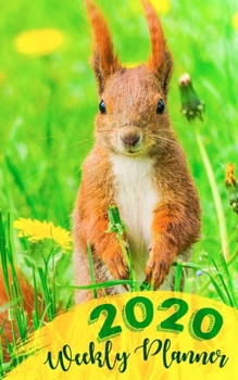 Paperback Cute squirrel themed 2020 weekly planner Book