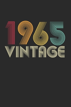 Vintage notebook paper 1965 Birthday 55th Gift