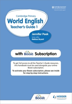 Paperback Cambridge Primary World English Teacher's Guide Stage 1 with Boost Subscription: Hodder Education Group Book