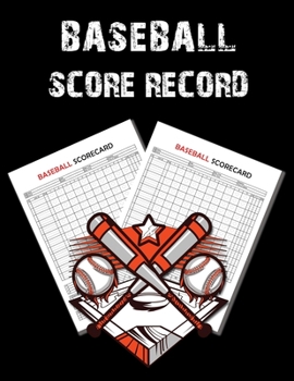 Baseball Scorecard, Baseball Scorebook: 100 Pages Baseball Score Sheet, Baseball Scorekeeper Book, Baseball Scorecard