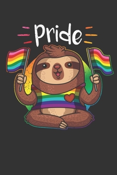 2020 Week To View Dated Planner Diary: 6x9 Inches Paperback LGBT Sloth LGBTQ Pride Flag