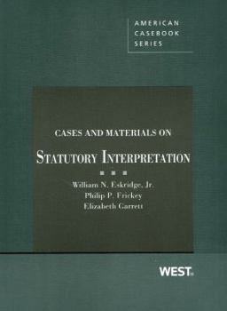 Paperback Cases and Materials on Statutory Interpretation Book
