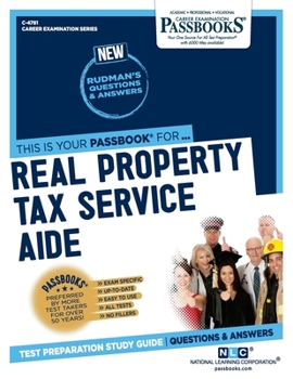 Paperback Real Property Tax Service Aide (C-4781): Passbooks Study Guide Book