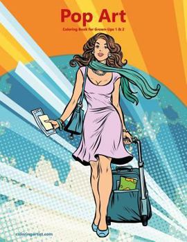 Paperback Pop Art Coloring Book for Grown-Ups 1 & 2 Book