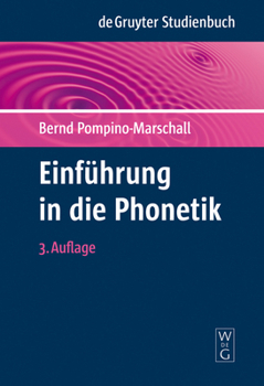 Paperback Einführung in Die Phonetik [German] Book