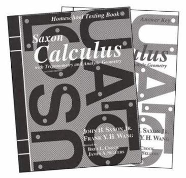 Saxon Calculus: Homeschool Packet Second Edition