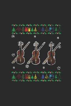 Christmas Violin: Blank Lined Notebook (6" x 9" - 120 pages) ~ Christmas Themed Notebook for Daily Journal, Diary, and Gift