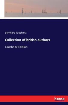 Paperback Collection of british authors: Tauchnitz Edition Book