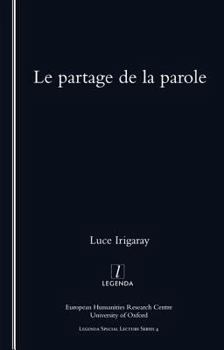 Paperback Le Partage De La Parole Book
