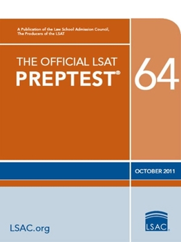 Paperback The Official LSAT Preptest 64: (oct. 2011 Lsat) Book