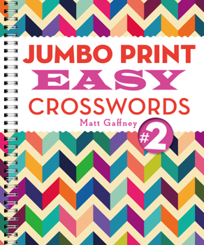 Paperback Jumbo Print Easy Crosswords #2 Book