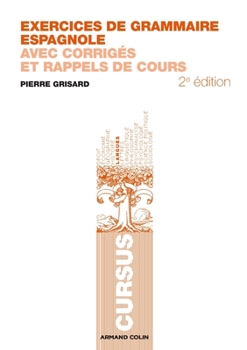 Paperback Exercices de grammaire espagnole: Avec corrigés et rappels de cours [French] Book