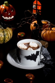 Halloween Night Hot Chocolate Lined Notebook: 110 Blank Lined (6x9) Pages to Jot Down Your Thoughts