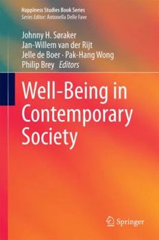 Well-Being in Contemporary Society - Book  of the Happiness Studies Book Series
